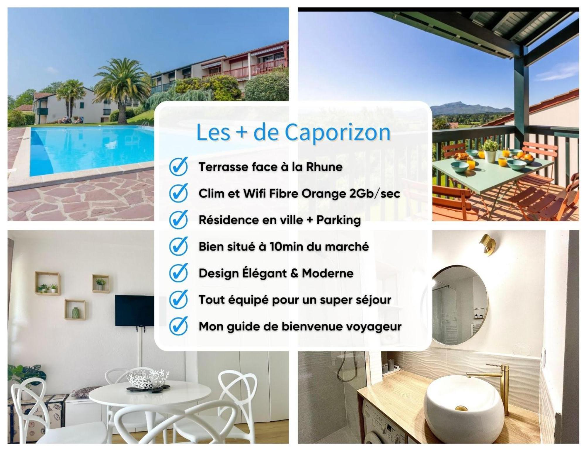 Apartamento Caporizon-Baillenia-T1 Vue Montagne - Piscine St Jean De Luz San Juan de Luz Exterior foto